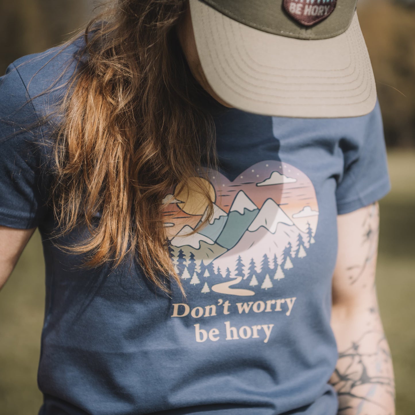 Srdce - Don't worry be hory - Dámské tričko