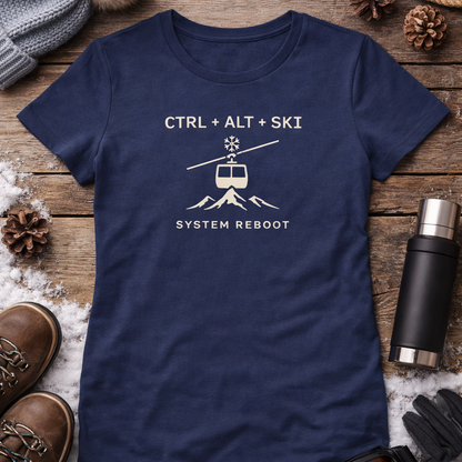 Dámské tričko - Ctrl Alt Ski