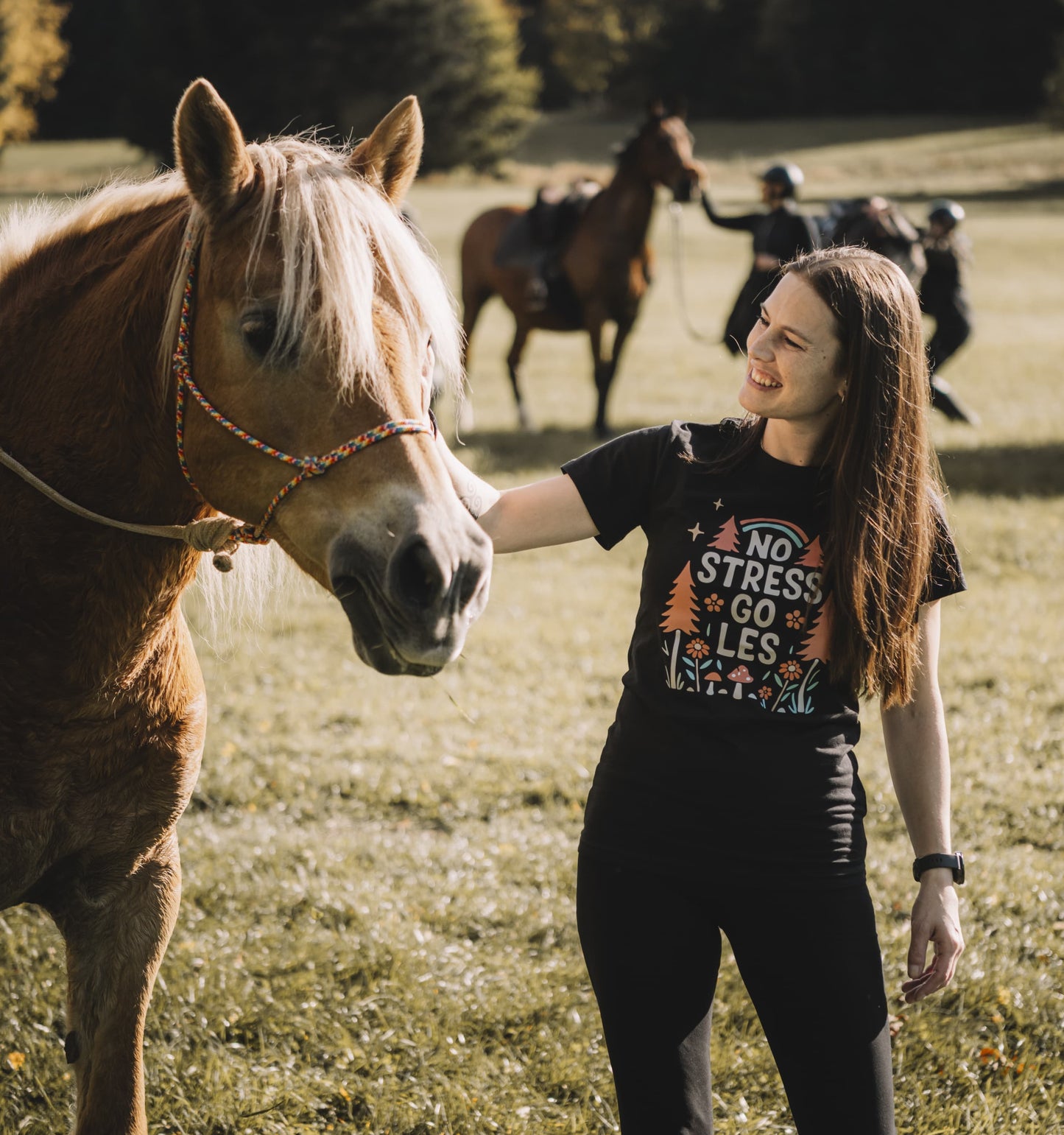 Dámské tričko - No stress go les