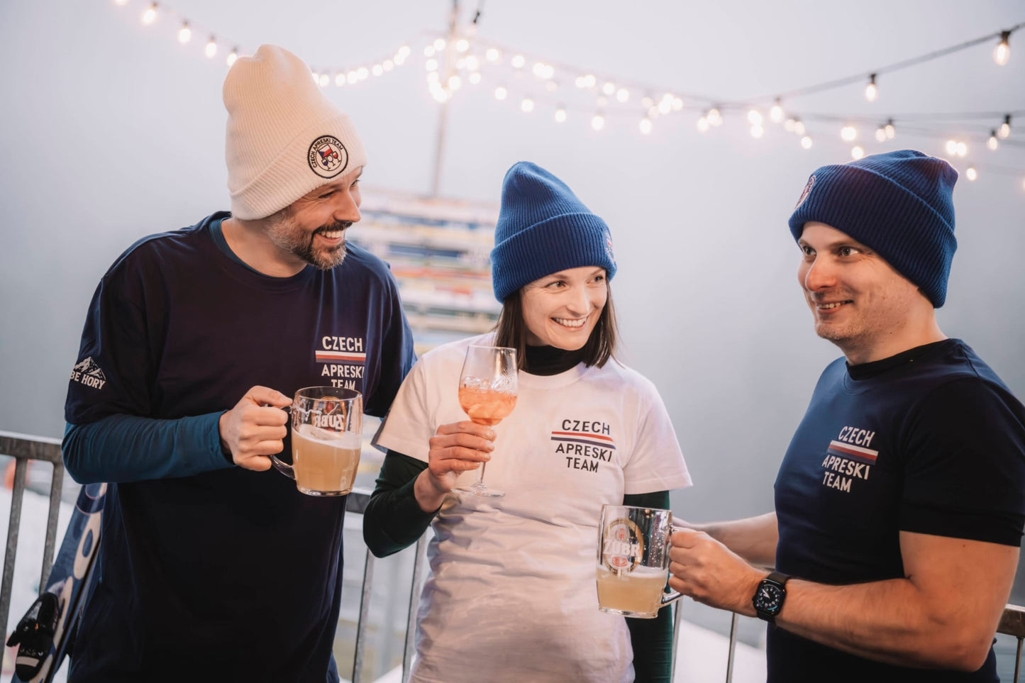 Pánské tričko - Czech Aprèski Team modré