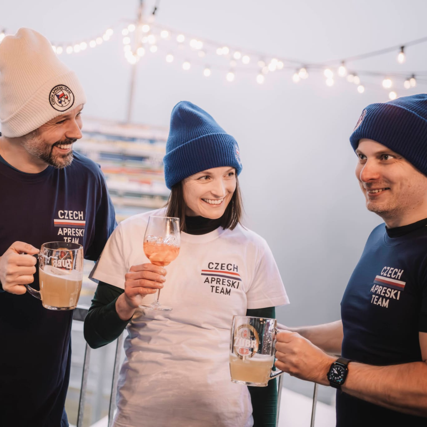 Dámské tričko - Czech Aprèski Team bílé