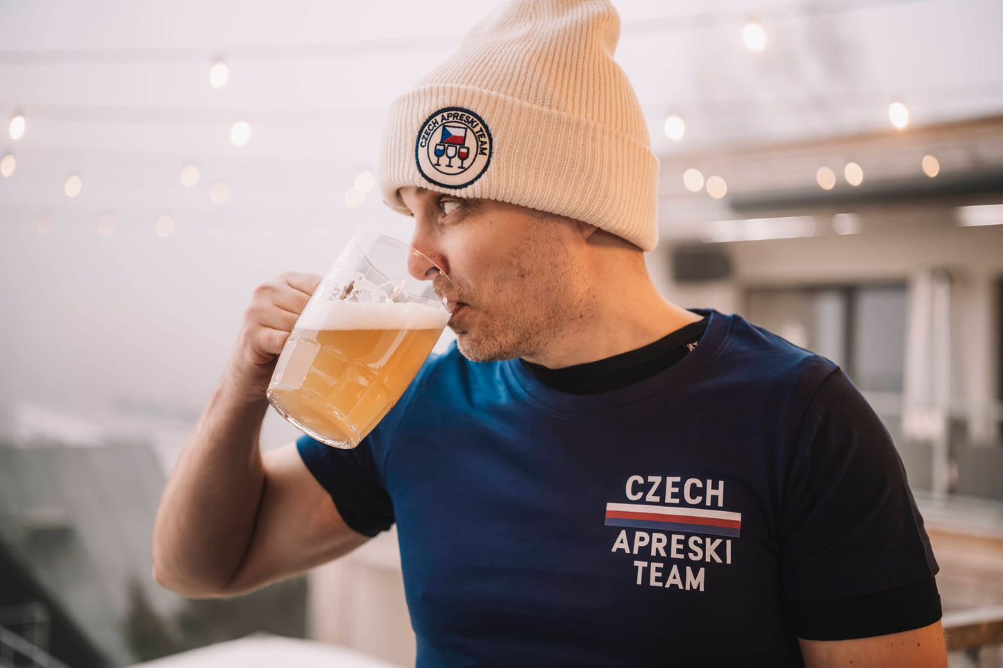 Pánské tričko - Czech Aprèski Team modré