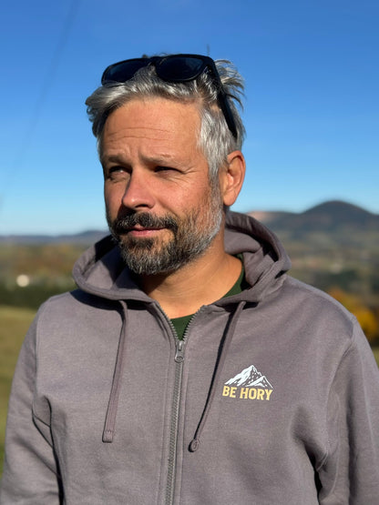 Pánská mikina s kapucí - Don't worry be hory mountain