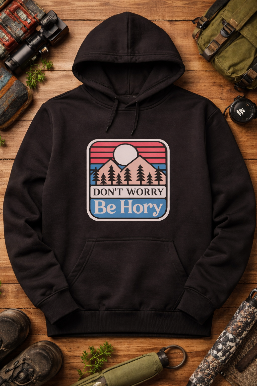Don't worry be hory® Západ slunce – Pánská mikina