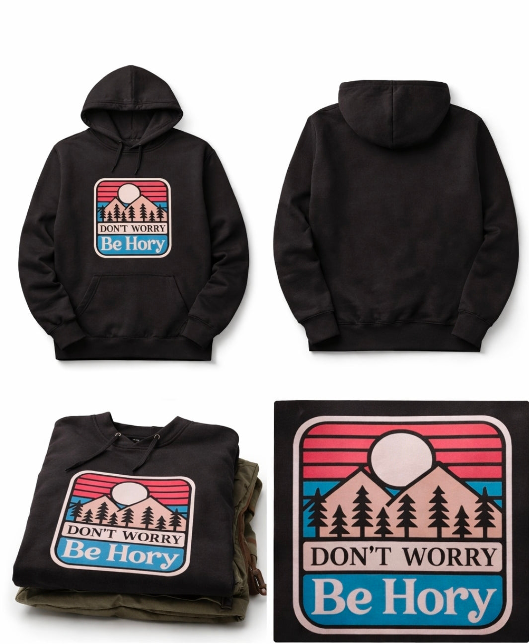 Don't worry be hory® Západ slunce – Pánská mikina