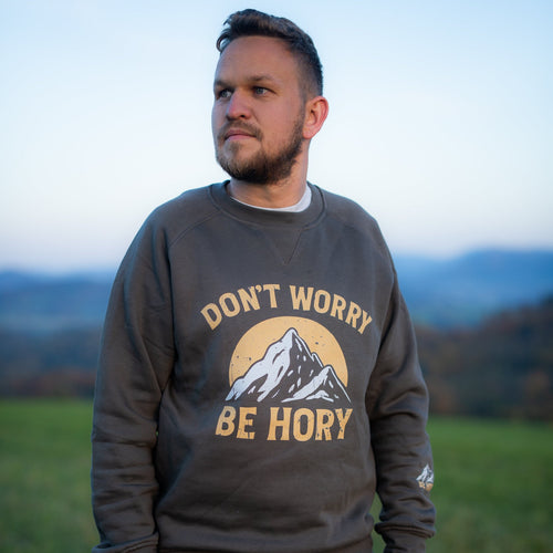 Don't worry be hory® mountains – Pánská mikina