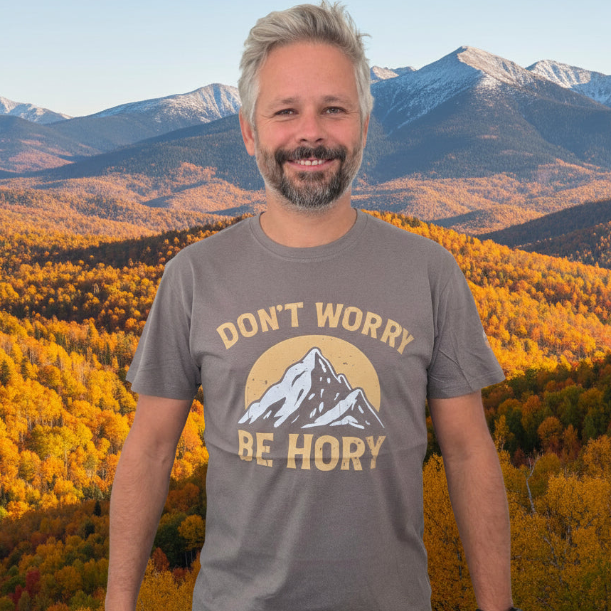 Don't worry be hory® mountains – Pánské tričko