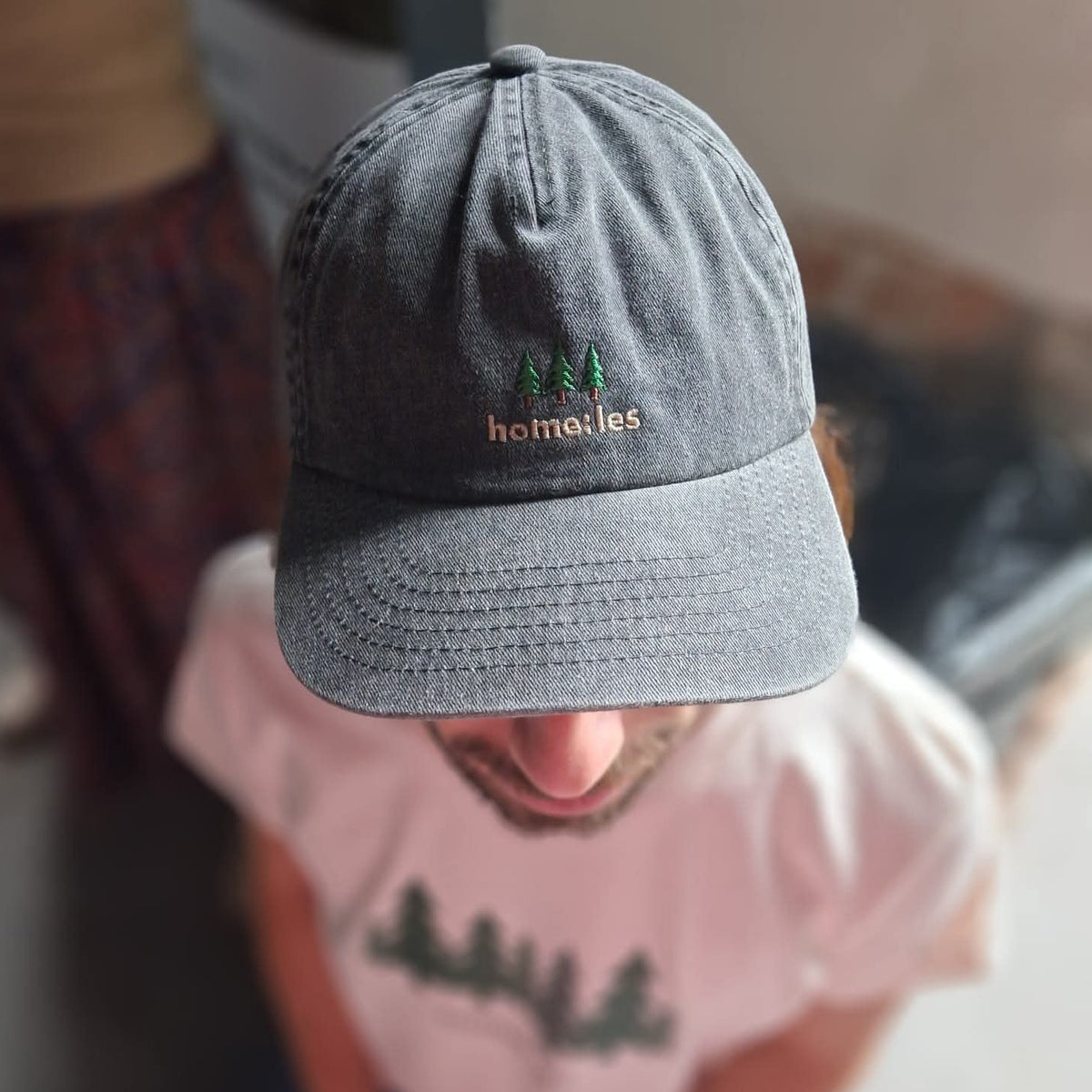 Home: les – Washed kšiltovka