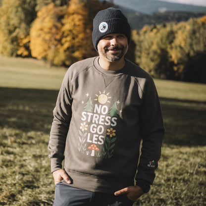 Pánská mikina - No stress go les
