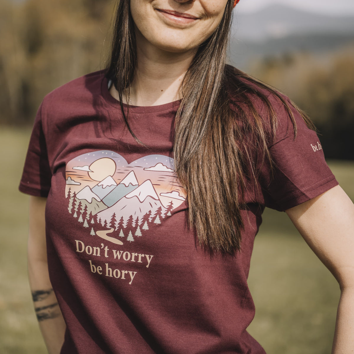 Don't worry be hory® Srdce – Dámské tričko