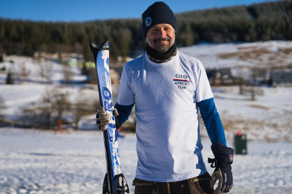 Pánské tričko - Czech Aprèski Team bílé správné