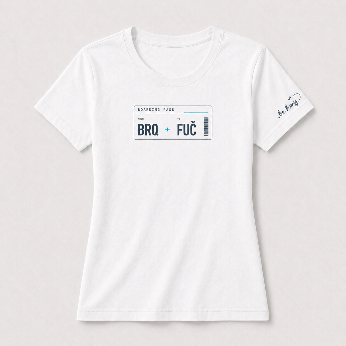 BRQ ✈️ FUČ – Dámské cestovatelské tričko