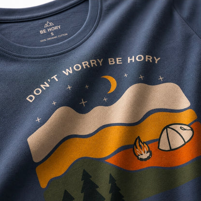Měsíc - Don't worry be hory - Dámské tričko