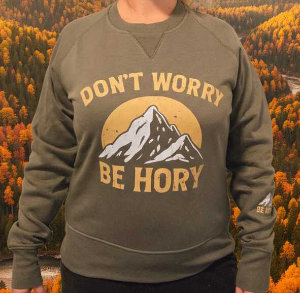 Don't worry be hory® mountains – Dámská mikina