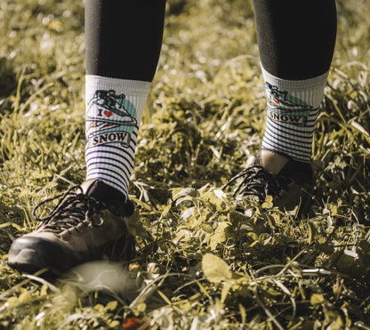 Ponožky s merinem I love snow