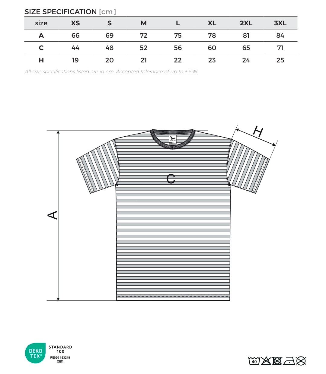 Unisex tričko - I love snow pruhované