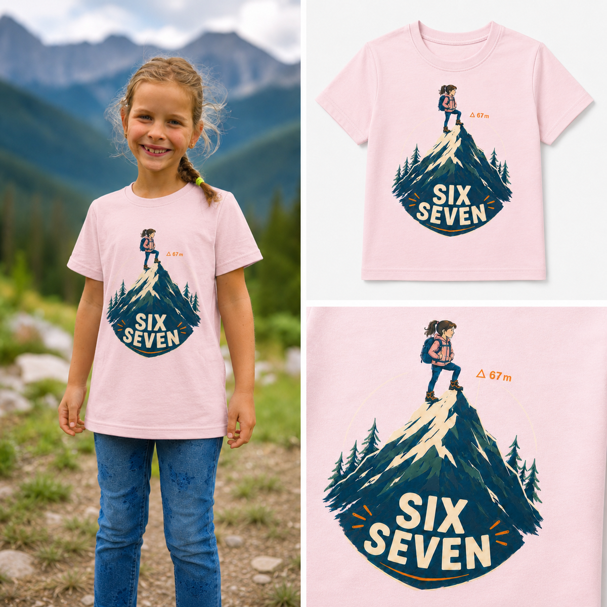 Six seven – Dětské tričko z bio bavlny