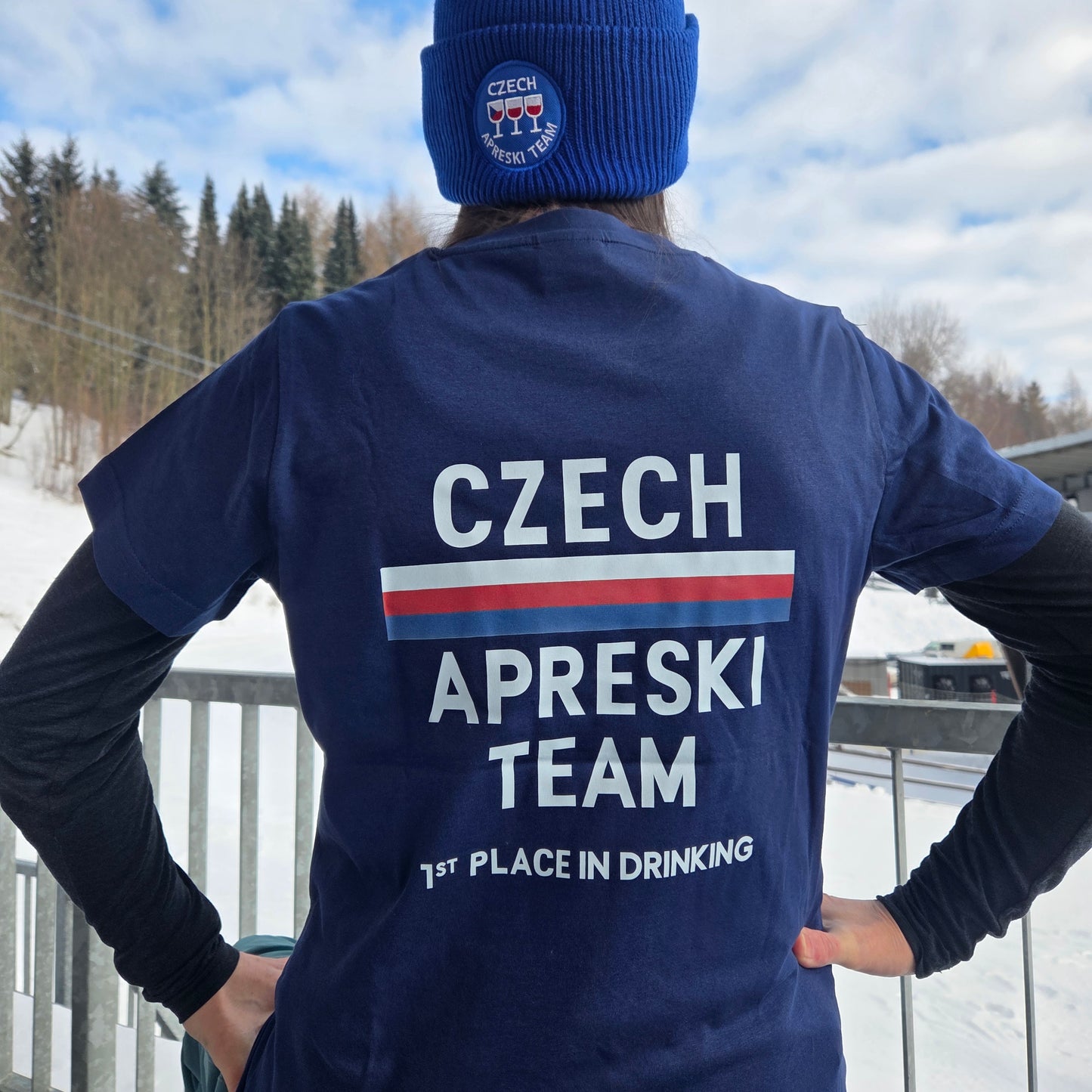 Dámské tričko - Czech Aprèski Team modré