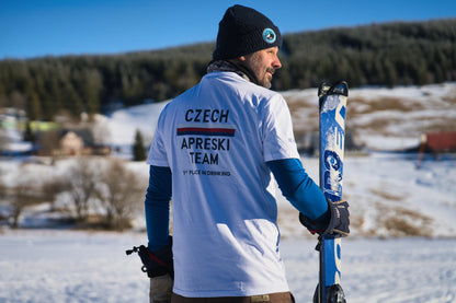 Pánské tričko - Czech Aprèski Team bílé správné