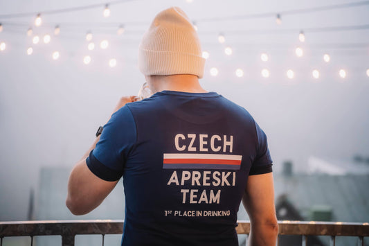 Pánské tričko - Czech Aprèski Team modré