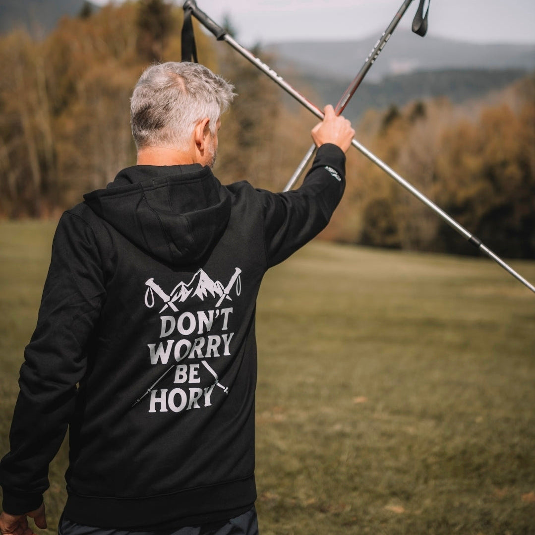 Don't worry be hory® samurai – Pánská mikina s kapucí