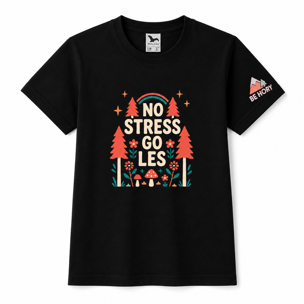No stress go les – Dětské tričko z bio bavlny