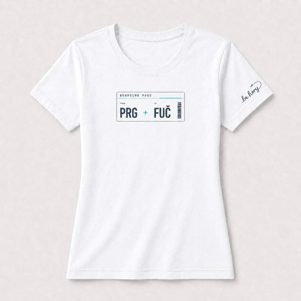 PRG ✈️ FUČ – Dámské cestovatelské tričko