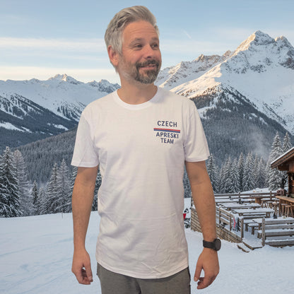 Pánské tričko - Czech Aprèski Team bílé správné