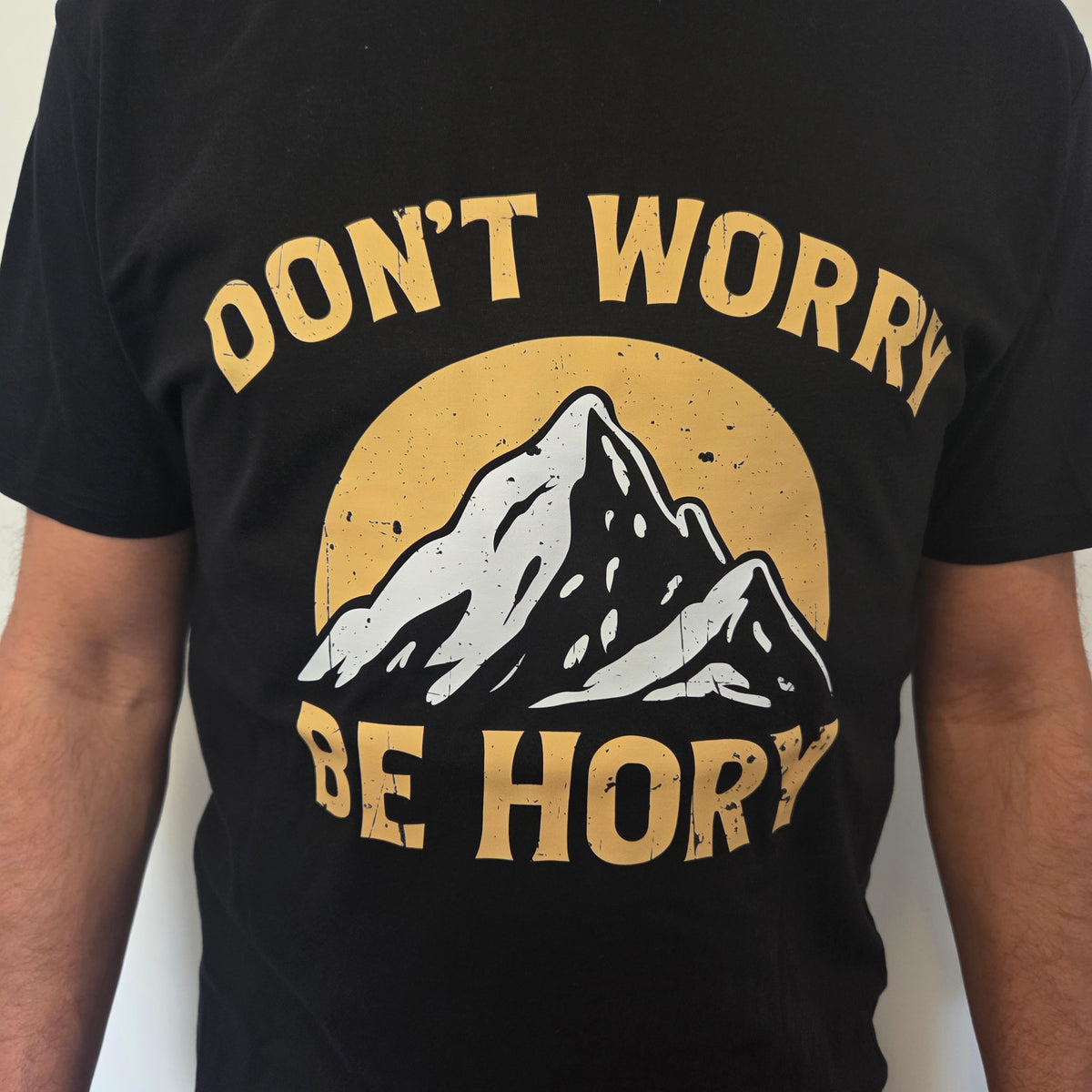 Don't worry be hory® mountains – Pánské tričko
