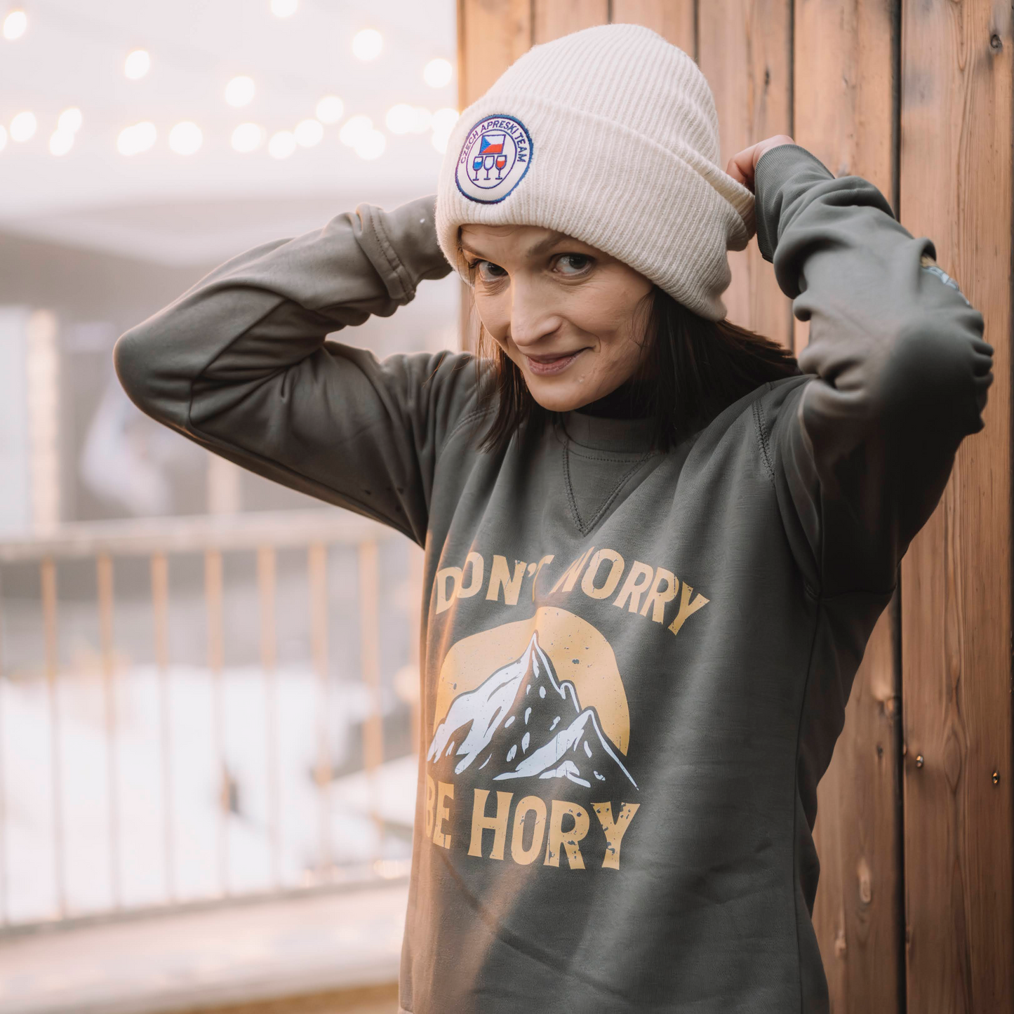 Dámská mikina - Don´t worry be hory mountains