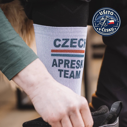 Czech Aprèski Beer + Pánské tričko modré + Merino ponožky