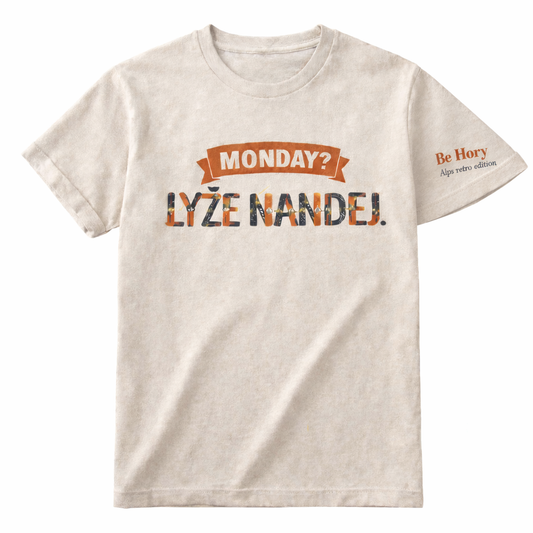 Unisex tričko - Monday lyže nandej