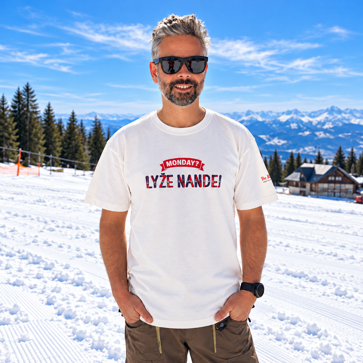 Monday lyže nandej - Unisex tričko