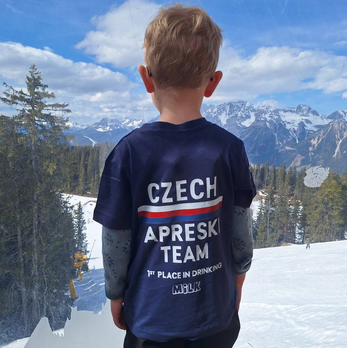 Dětské tričko Pánské tričko - Czech Aprèski Team modré