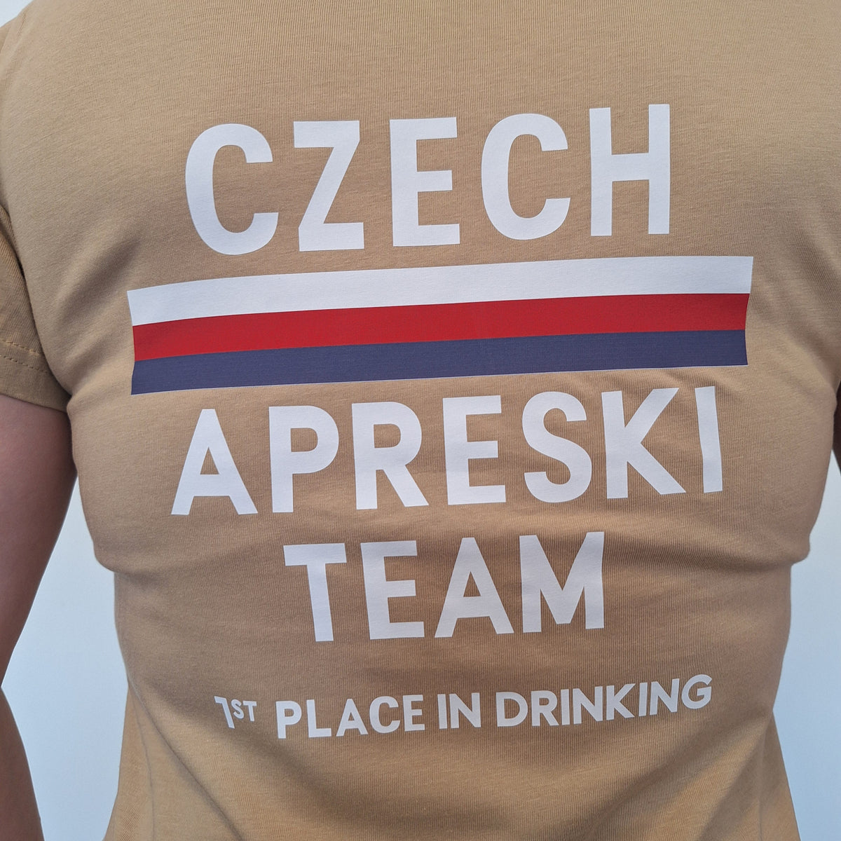 Czech Aprèski Team – dámské tričko, Béžová